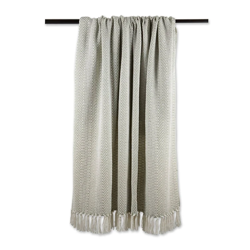 DII® Artichoke Herringbone Stripe Throw