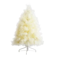4ft. Unlit Off-White Pampas Grass Artificial Christmas Tree