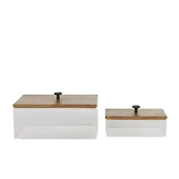Clear Acrylic Plastic Box Set with Lids