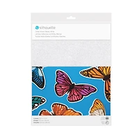 Silhouette® White Glitter Sticker Sheets, 8ct.