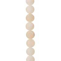 Matte White Crackle Agate Round Beads, 10mm by Bead Landing™
