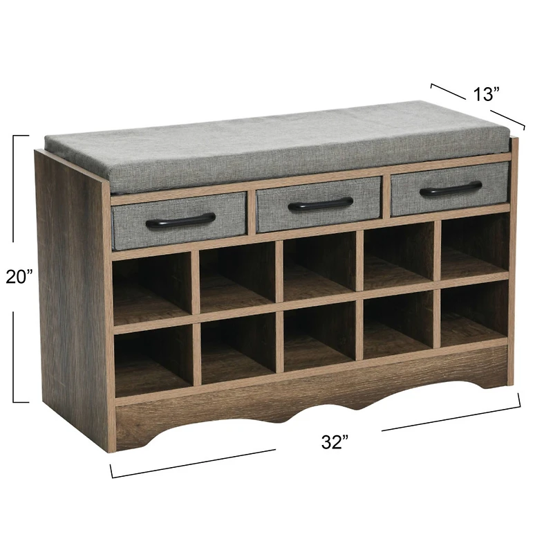 Household Essentials 32" Storage Bench