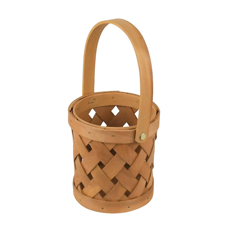 5.25" Natural Brown Cylinder Chipwood Basket by Ashland®