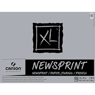 Canson® Biggie Jr. XL Newsprint Paper Pad, 18" x 24"