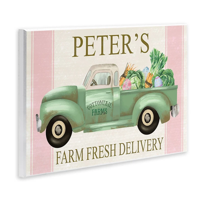 Stupell Industries Farm Fresh Delivery Sign Rustic Countryside Vegetables Wall Plaque Art
