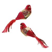 Jeweled Tapestry Bird Clip, 2 Pack of 2