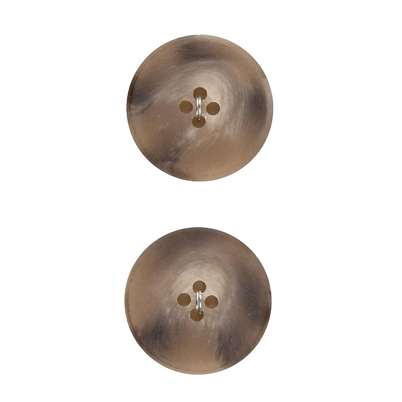 LaMode 1" Tan 4-Hole Buttons, 2ct.
