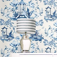 Harrison Howard East of the Moon Delft Peel & Stick Wallpaper