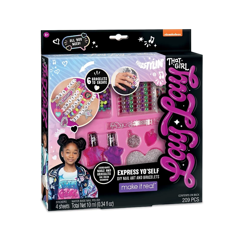 Make It Real™ That Girl Lay Lay Express Yo'Self DIY Nail Art & Bracelet Kit