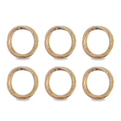 DII® Triple Intertwined Napkin Rings, 6ct.