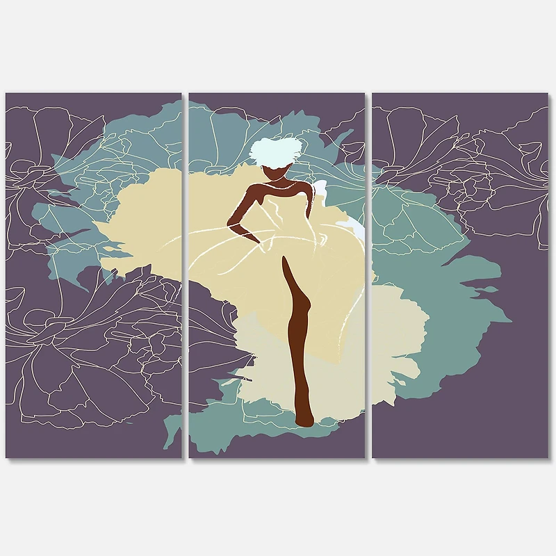 Designart - African American Woman In Gorgeous Wedding Dress