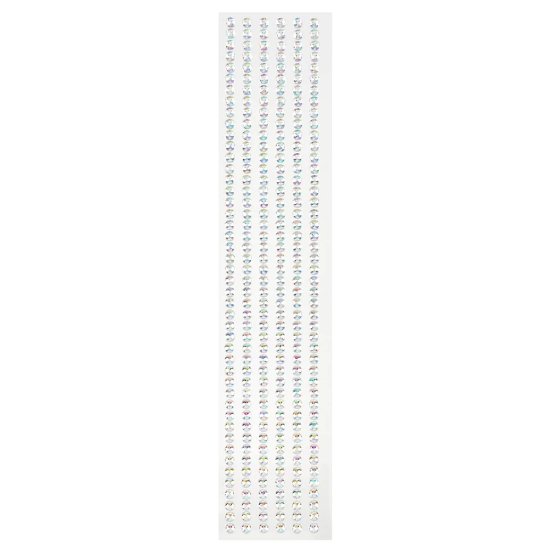 12 Packs: 6 ct. (72 total) Iridescent Clear Rhinestone Borders by Recollections™