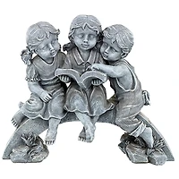 Design Toscano 14.5" Nature's Scholars Reading Children Garden Statue