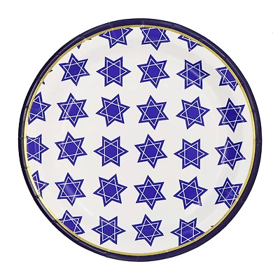9" Star of David Paper Plates, 12ct. by Ashland®