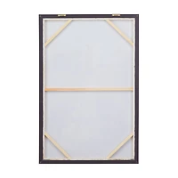 Brown Polystone Modern Farmhouse Framed Wall Art, 48" x 32" x 2"