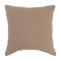 Hello Honey® Natural Woven Linen Blend Pieced Pillow