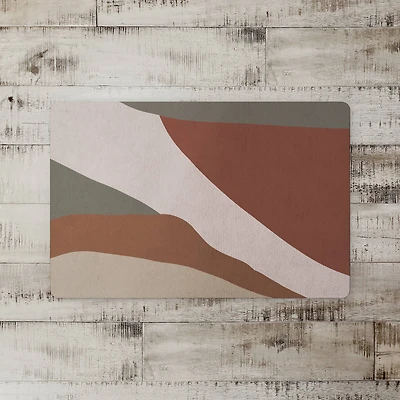 Earthy Watercolor Strokes 27" x 18" Floor Mat