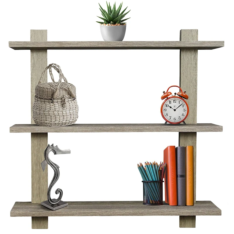 Sorbus 23.6" Triple Tier Floating Shelf