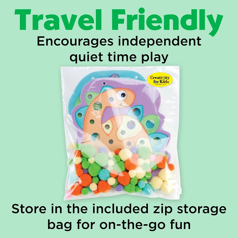 Creativity for Kids® Dinosaurs Pom Pom Pictures Kit