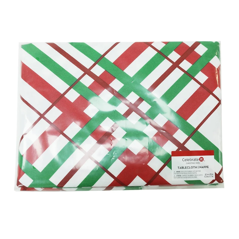 52" x 70" Plaid Tablecloth by Celebrate It™