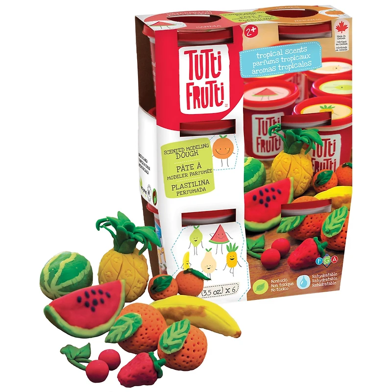 Tutti Frutti® Tropical Scented Modeling Dough Tubs