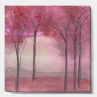Designart - Shabby Pink Under the Trees