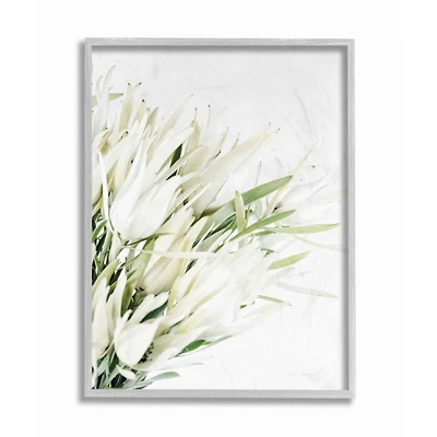 Stupell Industries White & Green Bright Natural Flower Photograph with Frame Wall Accent