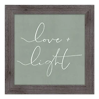 Love and Light Western Framed Print
