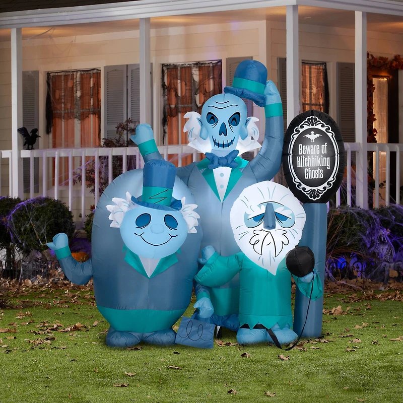 6ft. Airblown® Inflatable Halloween Haunted Mansion Beware of Ghosts