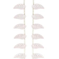 Pink Glass Leaf Beads, 18mm by Bead Landing™