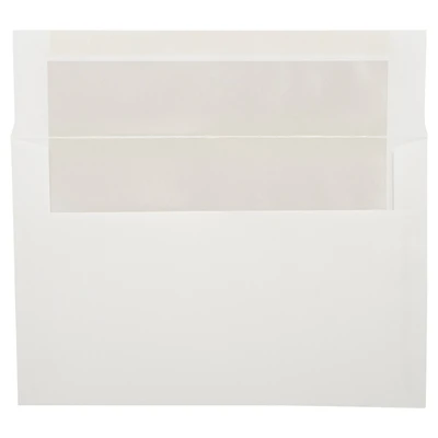 JAM Paper 6x9 Ivory Foil Lined Invitation Envelopes 50ct.