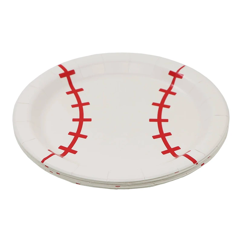 24 Packs: 10 ct. (240 total) 7" Baseball Snack Plates by Celebrate It™