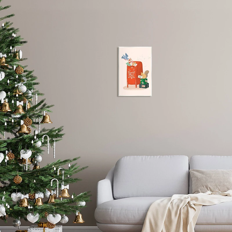 Stupell Industries Santa Mail Holiday Parcels Letters Wall Plaque Art