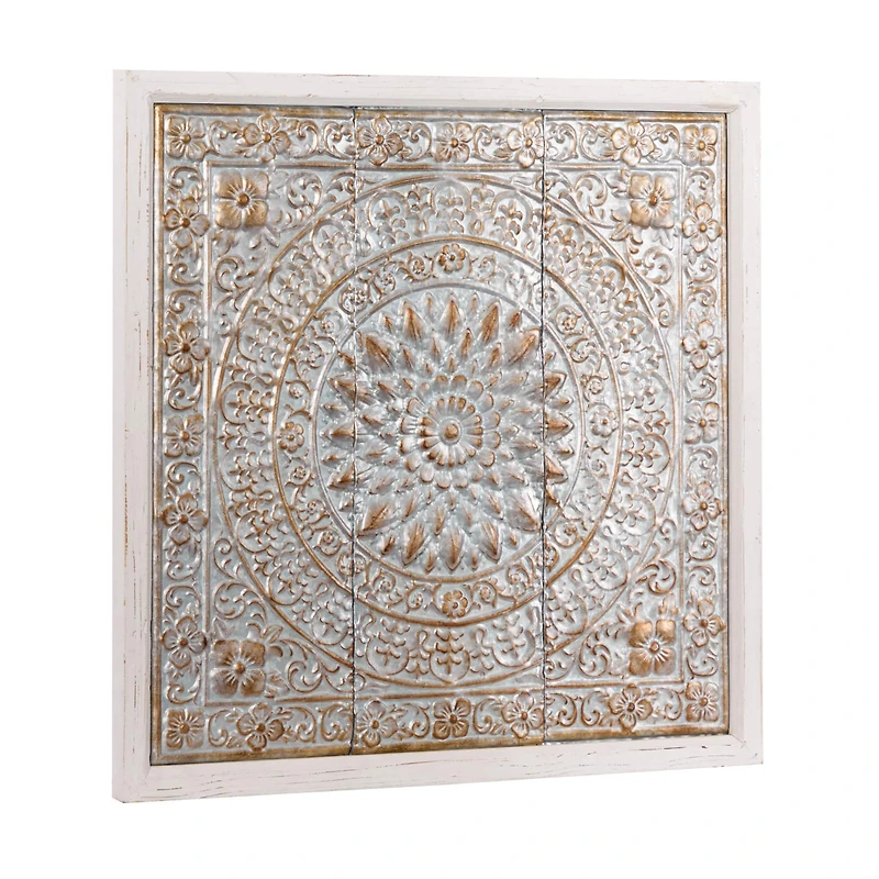 34" Brown Iron Rustic Wall Décor