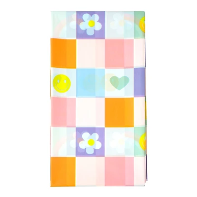 24 Pack: 54" x 108" Good Vibes Table Cover by Celebrate It™