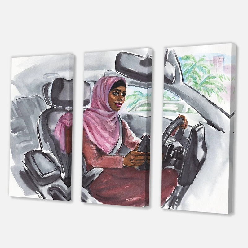 Designart - Arabian Woman Driving A Car III