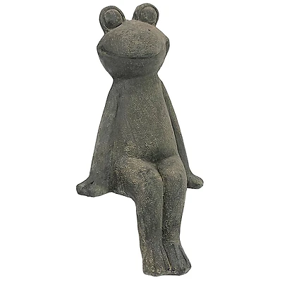 Design Toscano 16.5" Take a Toad Off Sitting Frog Statue