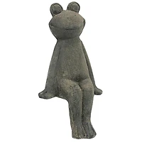 Design Toscano 16.5" Take a Toad Off Sitting Frog Statue