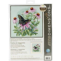 Dimensions® Butterfly & Daisies Counted Cross Stitch Kit