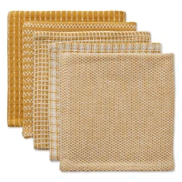 DII® Honey Gold Mixed Pattern Dishcloths, 5ct.