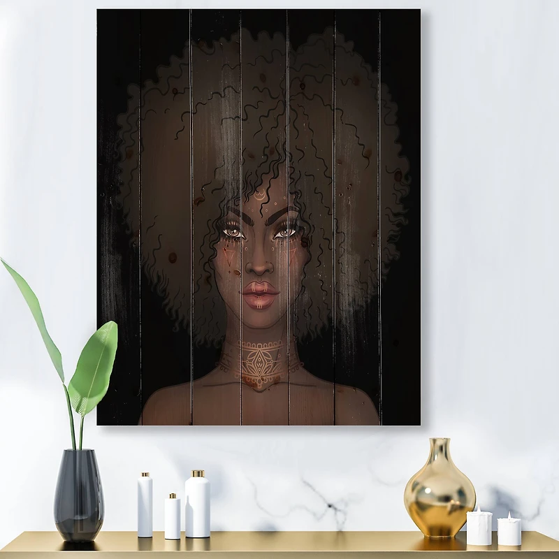 Designart - Portrait of African American Woman III
