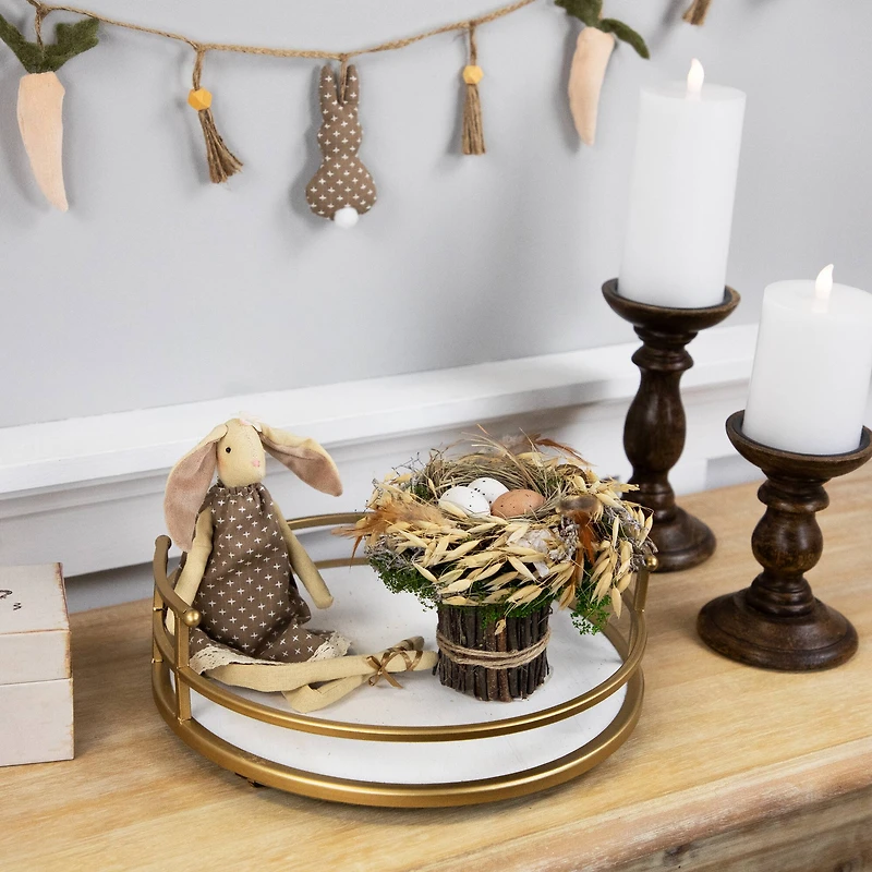 6.5" Bird's Nest with Eggs Easter Bundle Décor