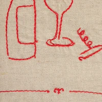 Hello Honey® Drink & Glass Bottles Linen & Cotton Blend Tea Towels, 4ct.