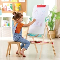 Hape Standing Easel Double-Sided Chalkboard & Whiteboard