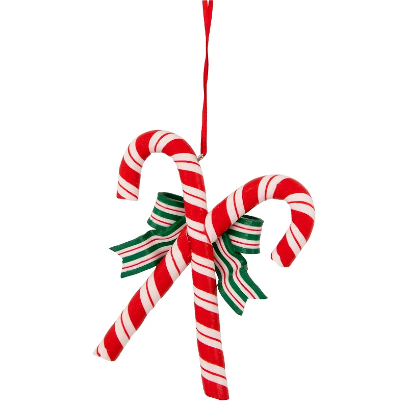 5.25" Red & White Candy Cane Ornament