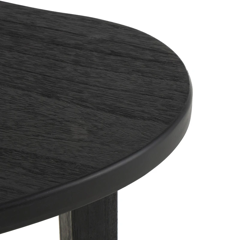 20" Black Handmade Heart Inspired Side End Accent Table