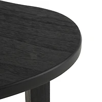 20" Black Handmade Heart Inspired Side End Accent Table