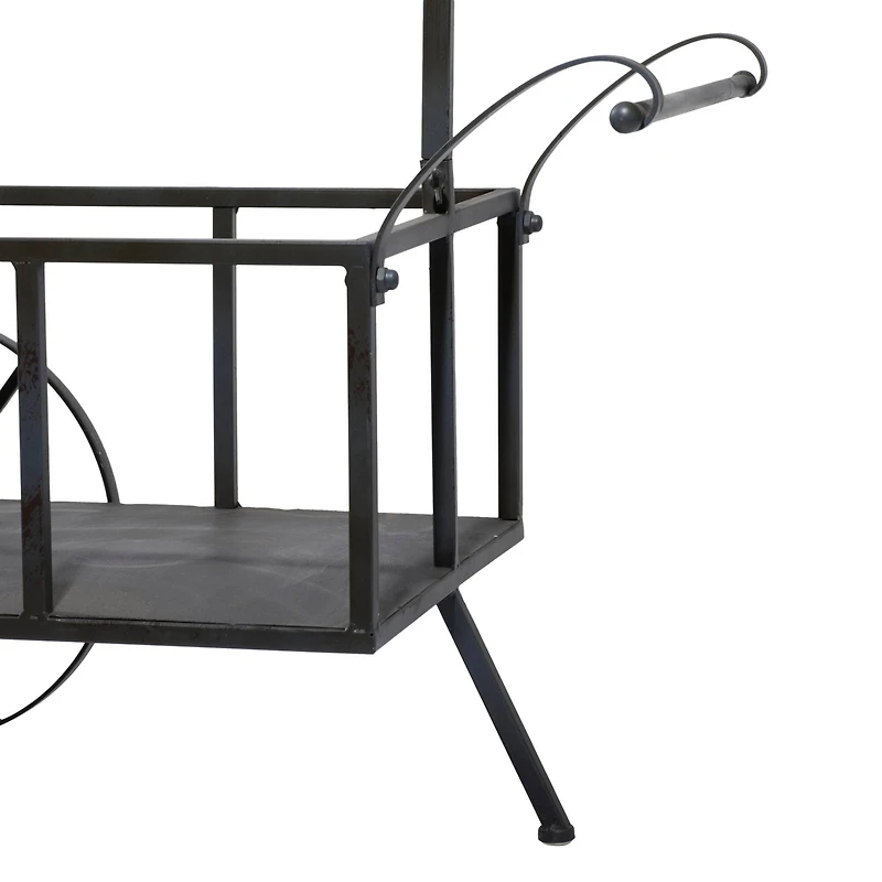 Black Metal Farmhouse Plantstand, 32" x 44"