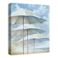 Beach Umbrellas 16" x 20" Canvas Wall Art