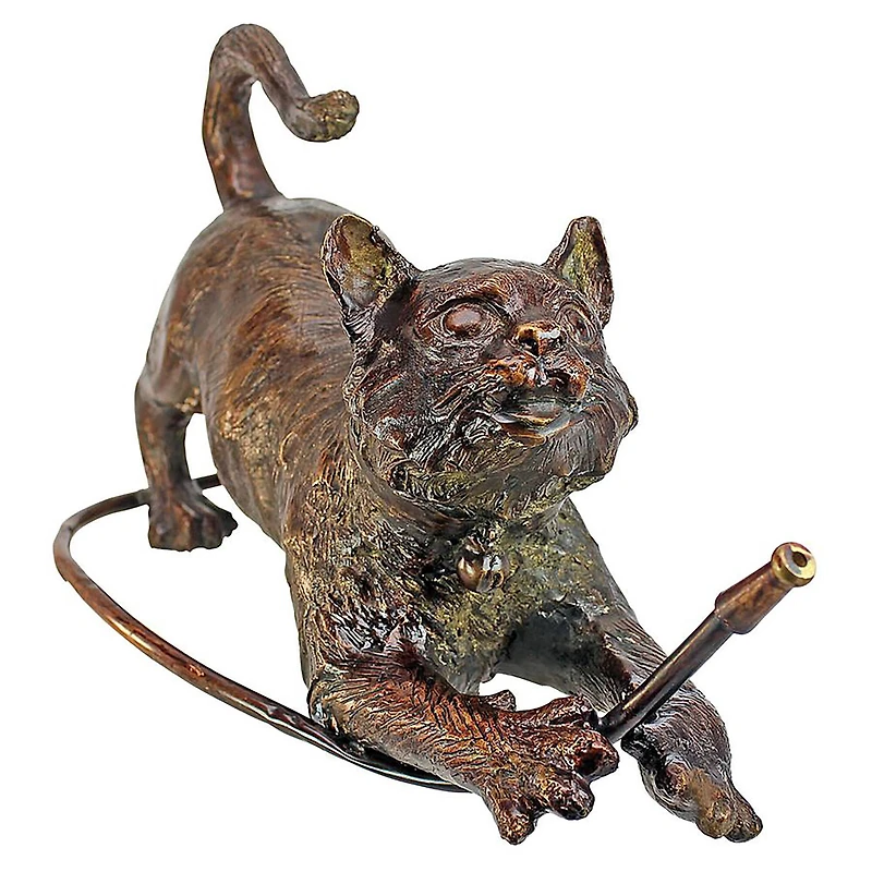 Design Toscano Bronze Raining Cats Piped Garden Statue